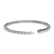 3.55Ct Princess Prong Set Lab-Grown Diamond Gold Tennis Bracelets