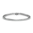 4.19Ct Pear Prong Set Lab-Grown Diamond Gold Tennis Bracelets