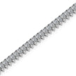4.19Ct Pear Prong Set Lab-Grown Diamond Gold Tennis Bracelets