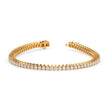4.19Ct Pear Prong Set Lab-Grown Diamond Gold Tennis Bracelets