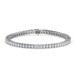 3.53Ct Emerald Prong Set Lab-Grown Diamond Gold Tennis Bracelets