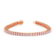 3.98Ct Radiant Prong Set Lab-Grown Diamond Gold Tennis Bracelets