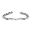 3.98Ct Radiant Prong Set Lab-Grown Diamond Gold Tennis Bracelets