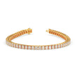 3.98Ct Radiant Prong Set Lab-Grown Diamond Gold Tennis Bracelets