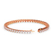 4.87Ct Heart Prong Set Lab-Grown Diamond Gold Tennis Bracelets