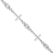 2.80Ct Cross Link Lab-Grown Diamond Gold Tennis Bracelet