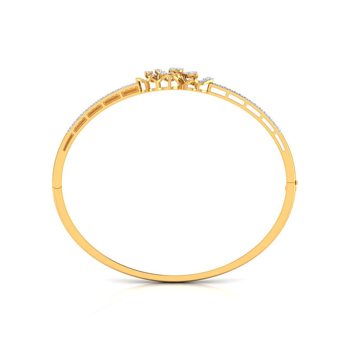 pear two stone diamond bracelet in yellow gold
