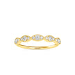 vintage round cut diamond ring in yellow gold