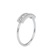 baguette cut channel set diamond ring in white gold