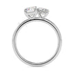 emerald and marquise toi et moi lab-grown diamond ring in white gold