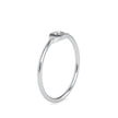 evil eye bezel diamond ring in white gold