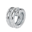 emerald cut flush set lab-grown diamond ring in white gold
