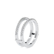 pave half eternity lab-grown diamond ring in white gold