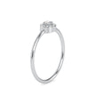 round halo lab-grown diamond ring in white gold