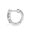 marquise cluster diamond hoop earrings in white gold