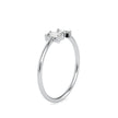 open style two stone diamond ring in white gold