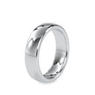 plain unisex white gold band
