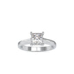 princess prong lab-grown diamond ring in white gold
