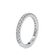 prong half eternity lab-grown diamond ring in white gold