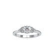 round solitaire lab-grown diamond ring in white gold