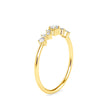 cluster style diamond ring in yellow gold
