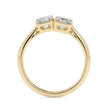 emerald cut toi et moi lab-grown diamond ring in yellow gold