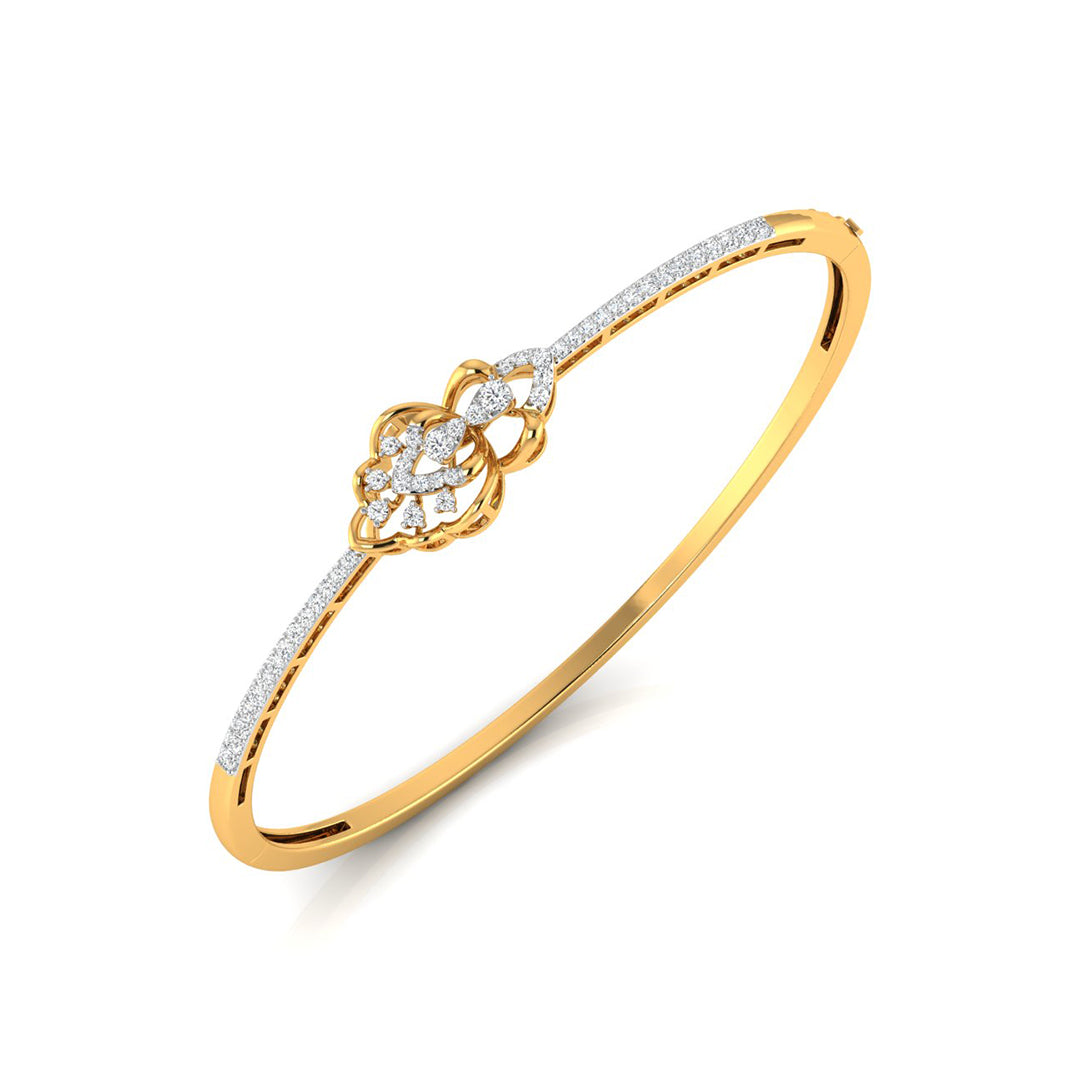 pear two stone diamond bracelet in yellow gold