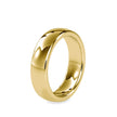 plain unisex yellow gold band