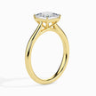 princess cut solitaire diamond ring in yellow gold