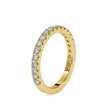 prong half eternity lab-grown diamond ring in yellow gold
