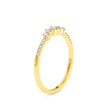 prong set diamond ring in yellow gold