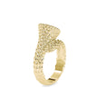 cluster lab-grown diamond ring in yellow gold