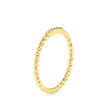 rope style pave diamond ring in yellow gold