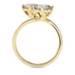 round bypass toi et moi lab-grown diamond ring in yellow gold