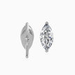 Marquise Prong Set White Gold Diamond Stud Earrings