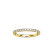 pavé half eternity lab-grown diamond ring in yellow gold
