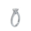 round prong lab-grown diamond ring in white gold