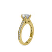round prong lab-grown diamond ring in yellow gold